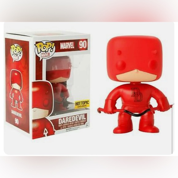 Funko Pop! Marvel Daredevil #90 Vinyl Figure Hot Topic Exclusive Red Suit - Picture 1 of 1